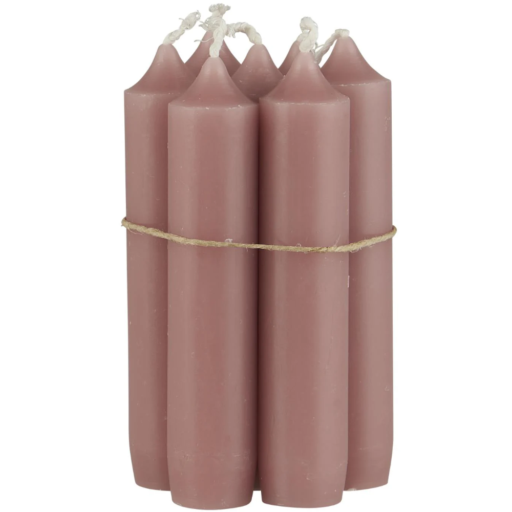 Short Dinner Candles - Coral Almond 11cm
