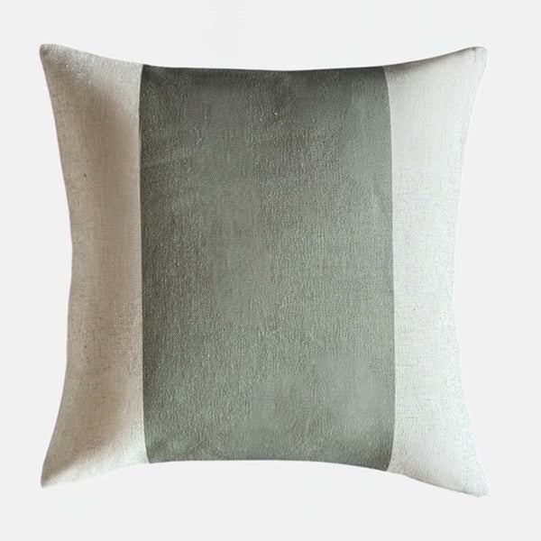 Atlantic Stripe Avocado Feather Filled Cushion 50X50cm