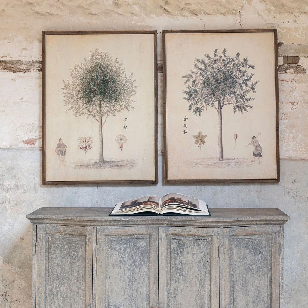 Set of Two Framed Chinese Inspired Prints 100cm | Annie Mo's