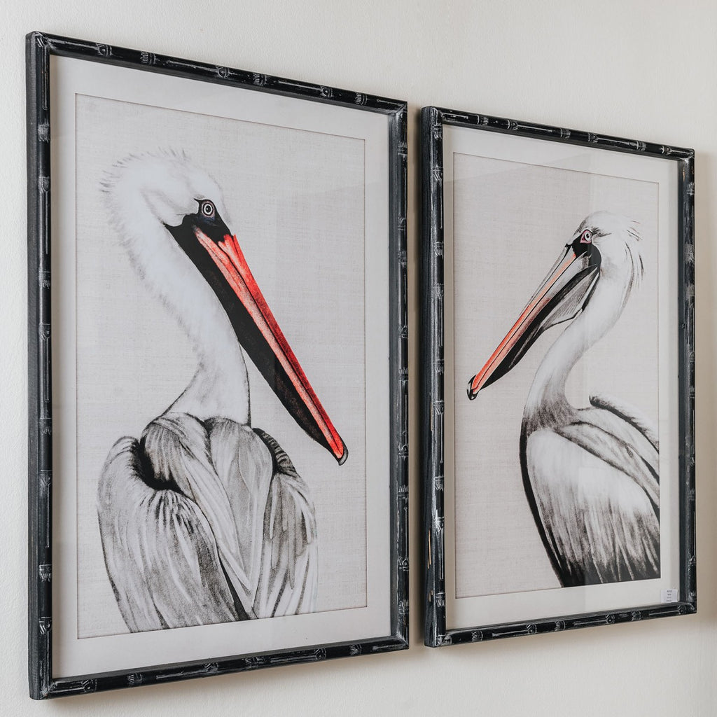 Moreton Set of 2 Pelican Framed Prints 74cm