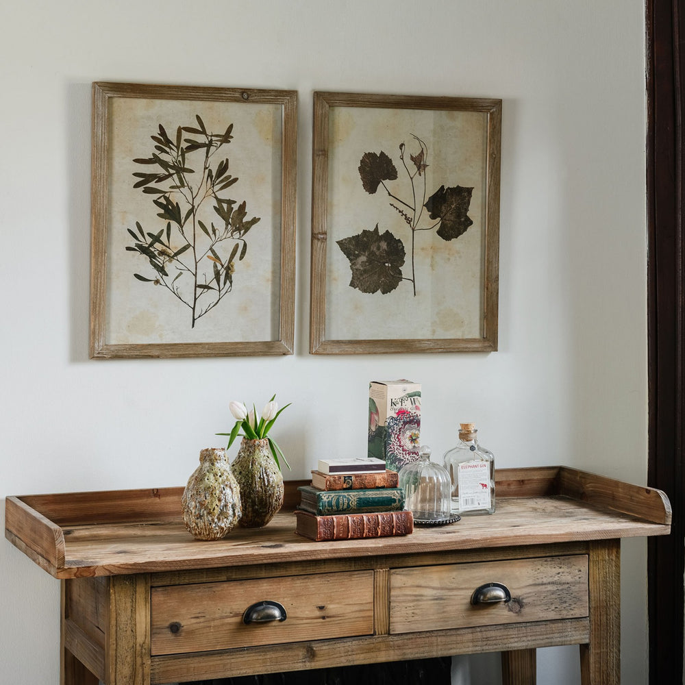 Ormington Set of Two Decorative Leaf Framed Prints 53cm