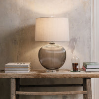 Clifton Ribbed Glass Table Lamp 69cm | Annie Mo's