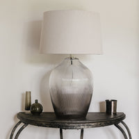 Waldron Smokey Glass Table Lamp 74cm | Annie Mo's