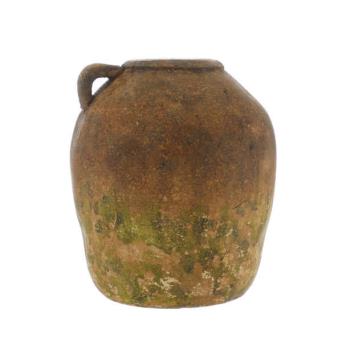 Aged Effect Terracotta Pot with Handle 34cm
