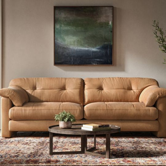 duffer 3 seater sofa leather