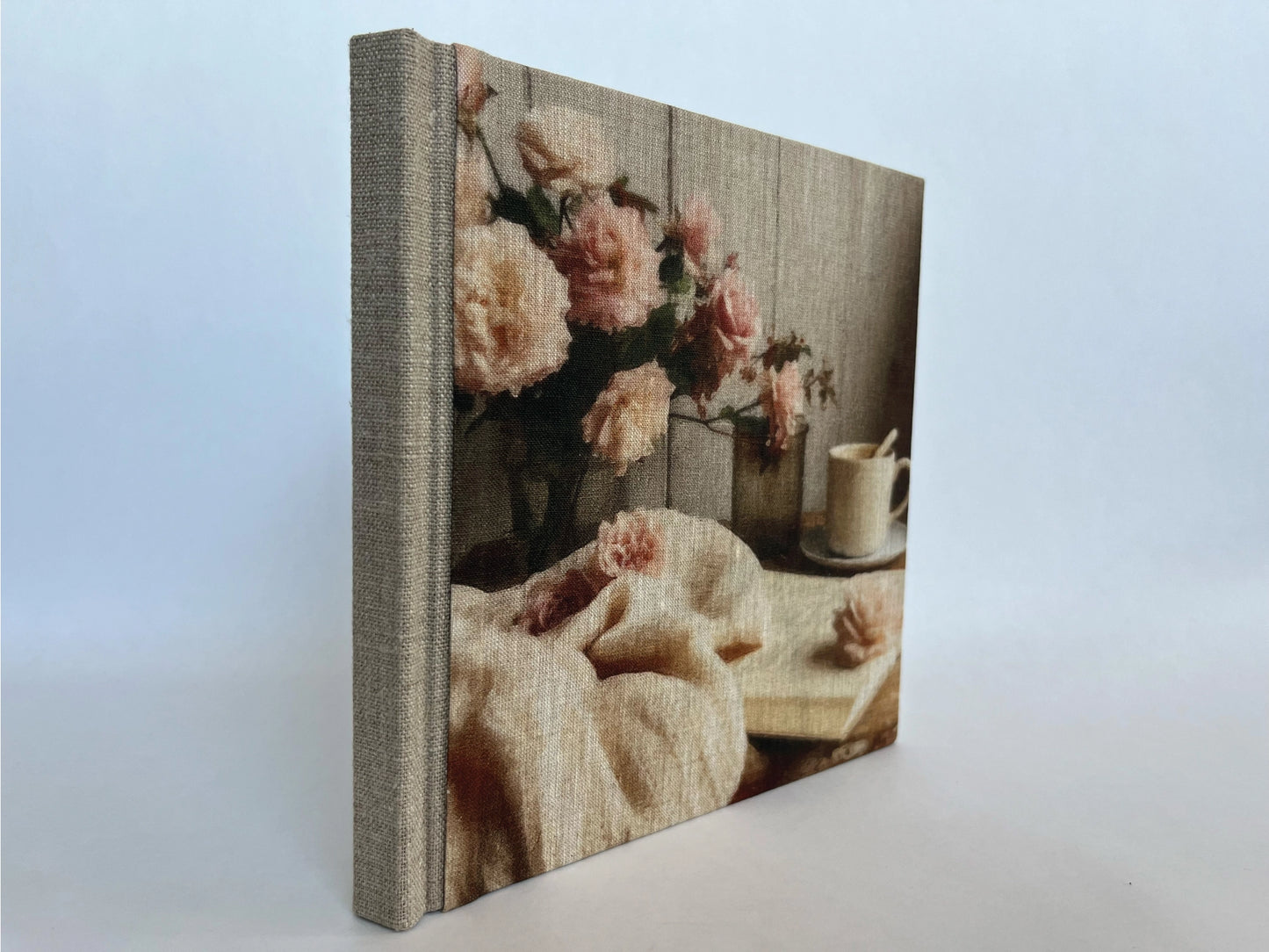 "Peaceful Afternoon" Handmade Linen Hardcover Notebook | Diary