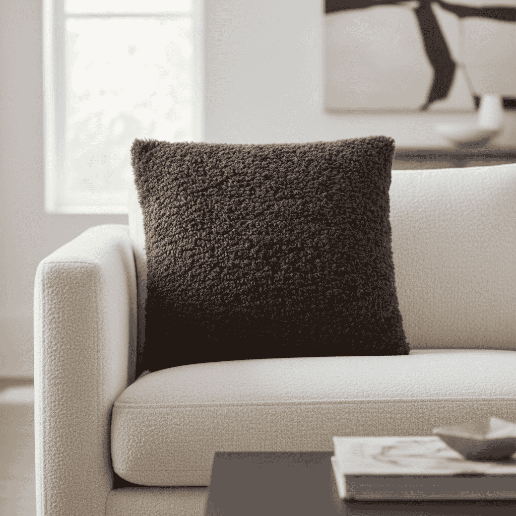 Frank Square Cushion | Curly Cocoa 65cm x 65cm