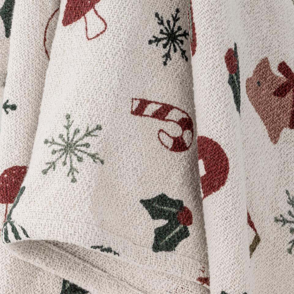Recycled Cotton Yule Tide Throw 160cm