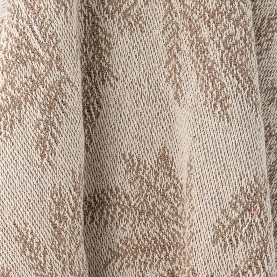 Recycled Cotton Gabriela Taupe Throw 160cm