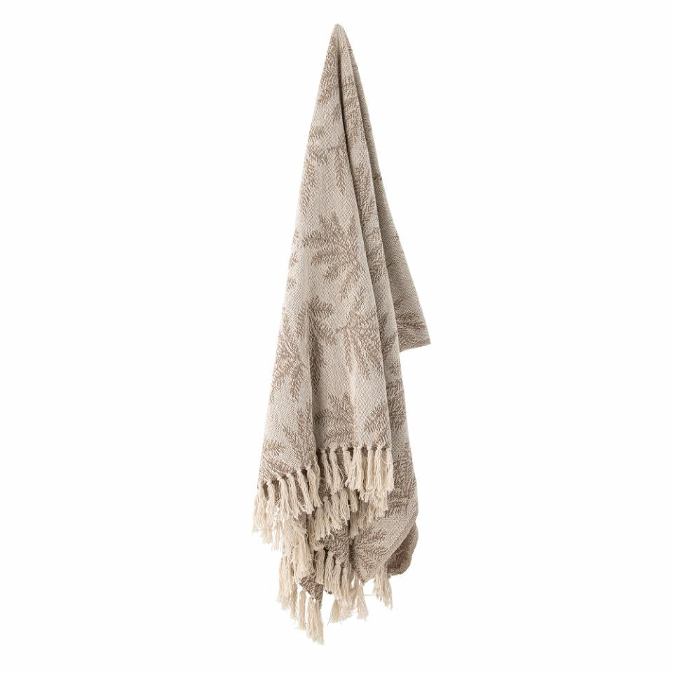 Recycled Cotton Gabriela Taupe Throw 160cm