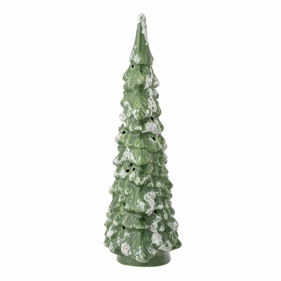 Green Glazed LED Decorative Ceramic Tree 29cm