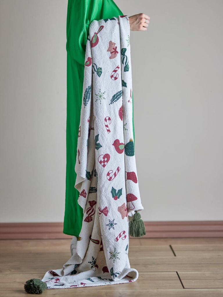 Recycled Cotton Yule Tide Throw 160cm
