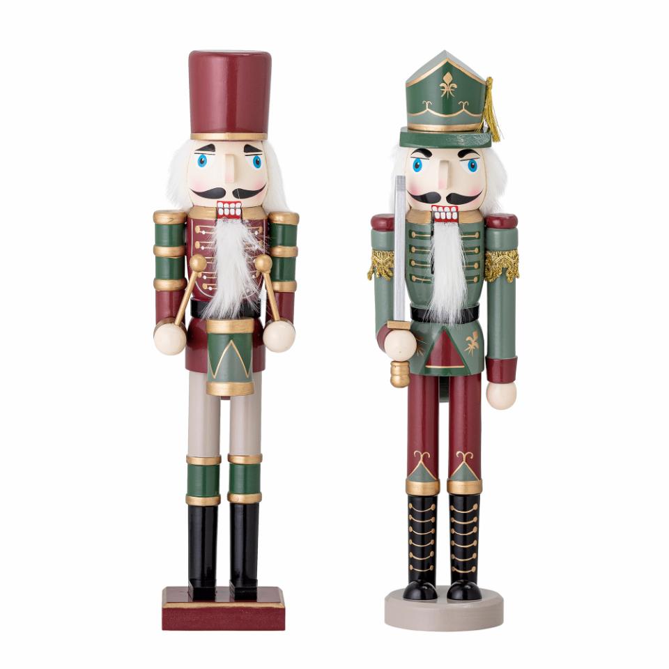 Green and Red Nutcrackers - Sold as a Set of Two | Annie Mo's