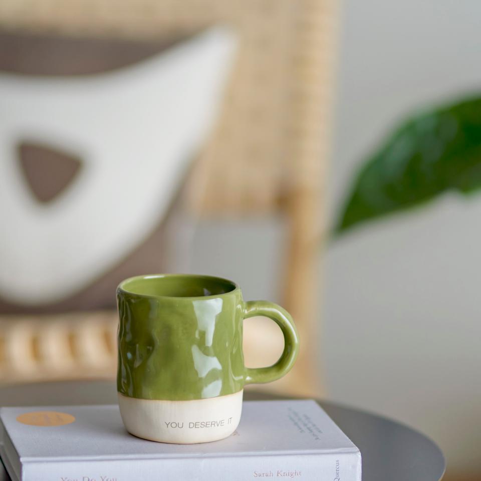 Green Stoneware Neo Mug