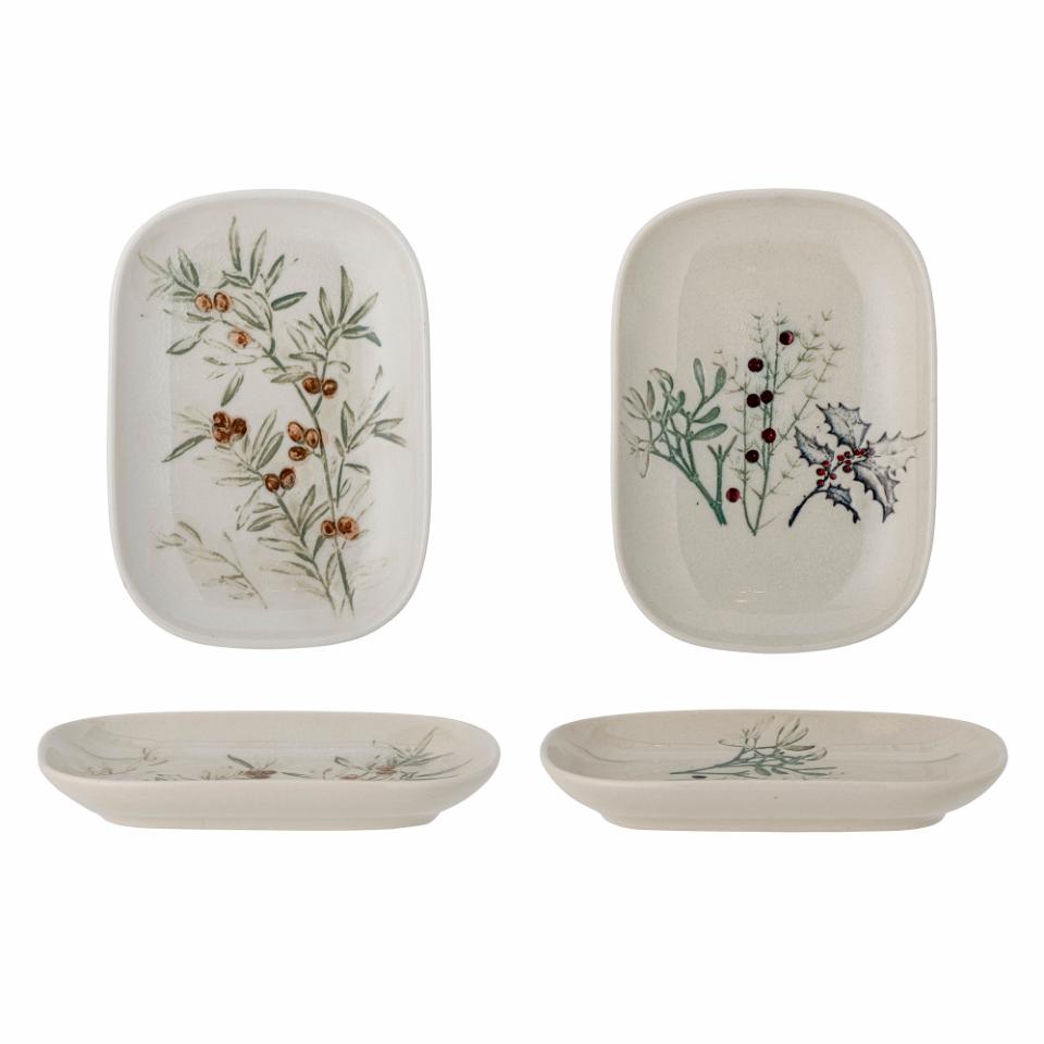 Hollie Plate, Green, Stoneware | Annie Mo's