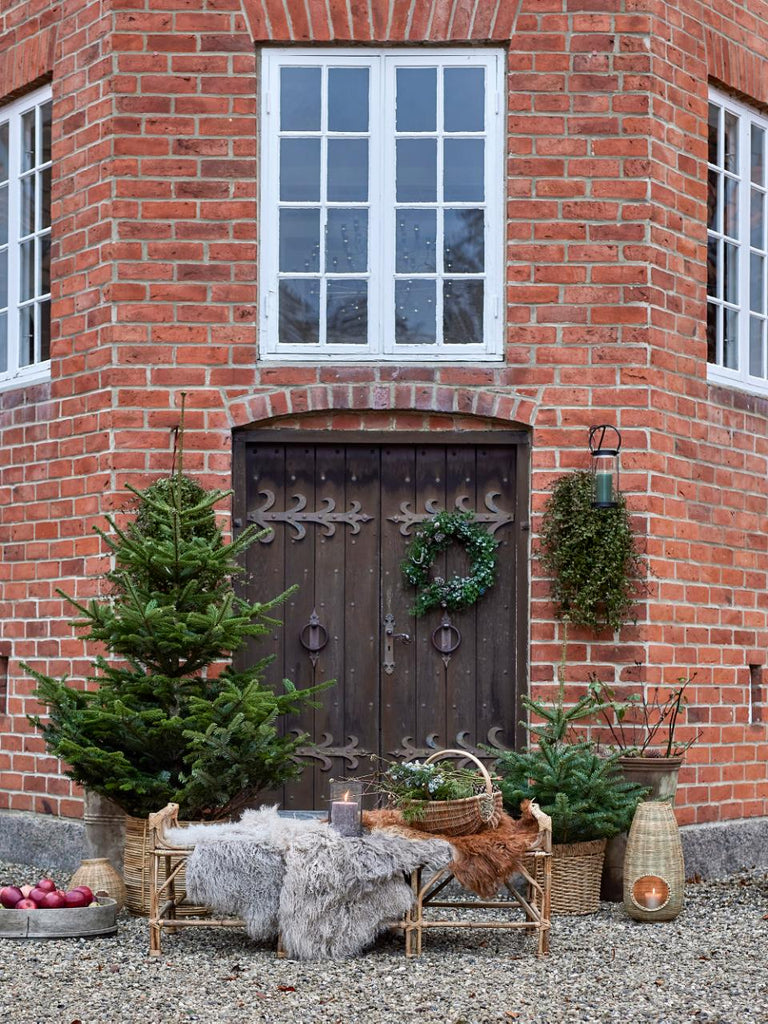 Faux Green Cedar Wreath 50cm