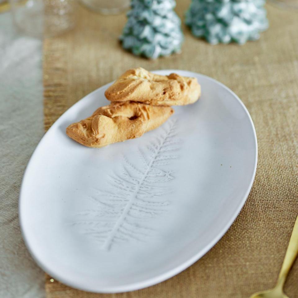 Stoneware Winter Serving Plate 31cm