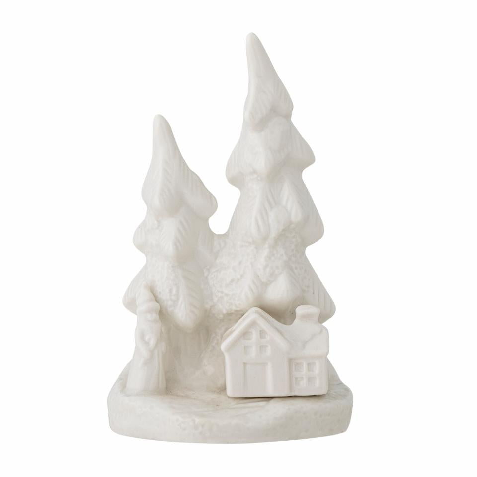 White Stoneware Fadima Deco 14cm