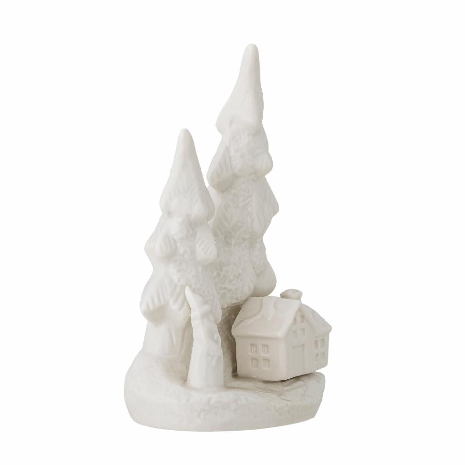 White Stoneware Fadima Deco 14cm