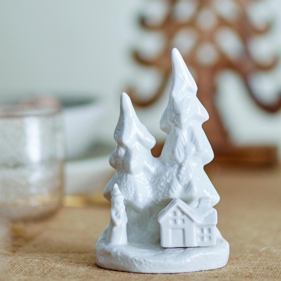 White Stoneware Fadima Deco 14cm | Annie Mo's