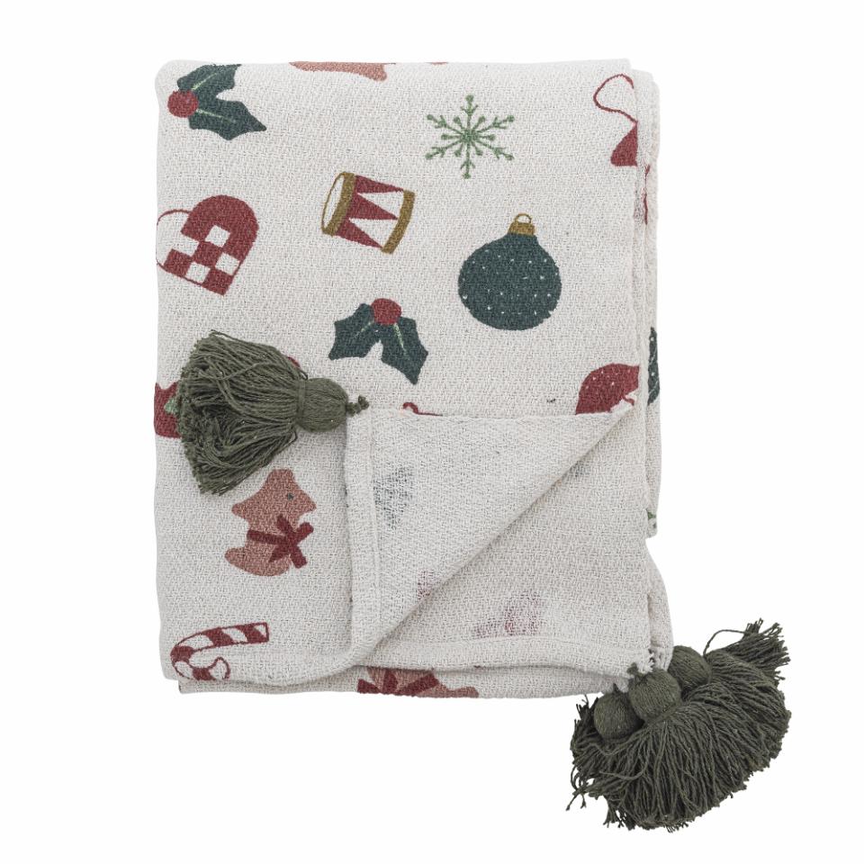 Recycled Cotton Yule Tide Throw 160cm | Annie Mo's