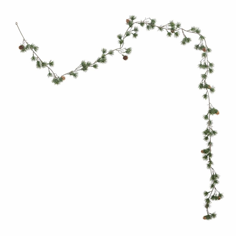 Simple Cedar Garland with Cones 200cm