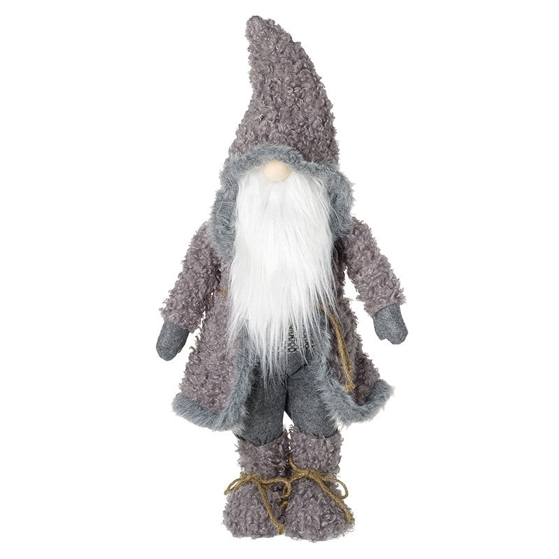 Standing Gonk In Grey Fluffy Coat and Hat 69cm | Annie Mo's