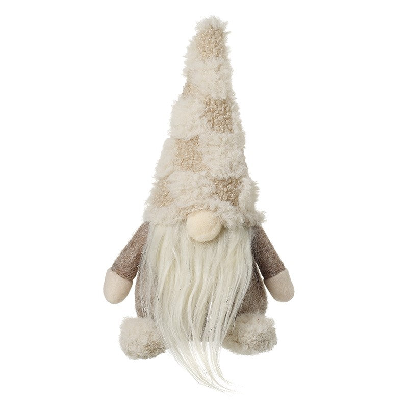 Gonk In Checked Fluffy Hat 20cm | Annie Mo's