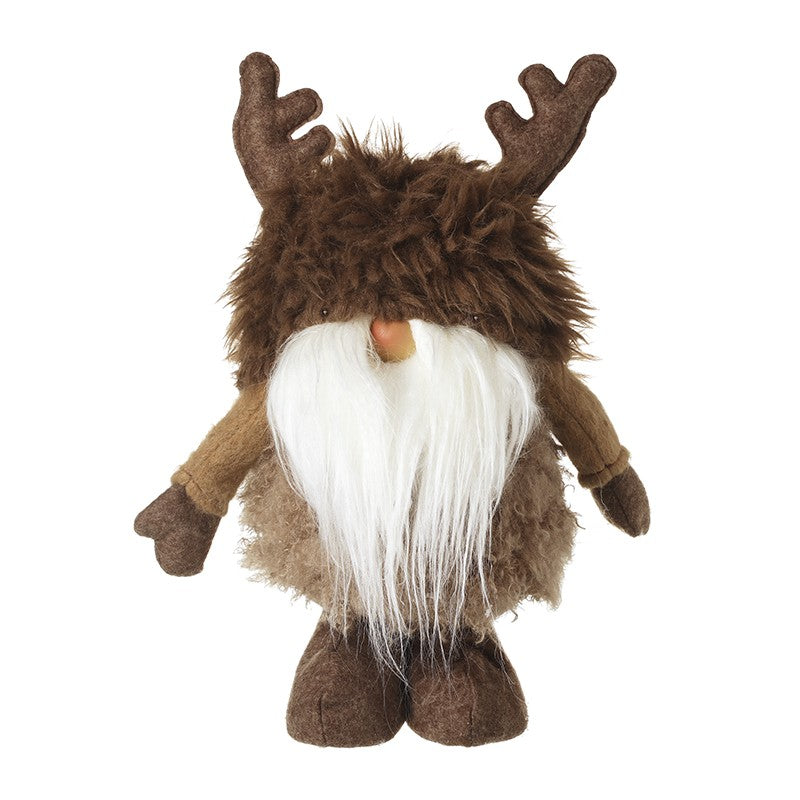 Gonk With Fur Hat and Brown Antlers 25cm | Annie Mo's