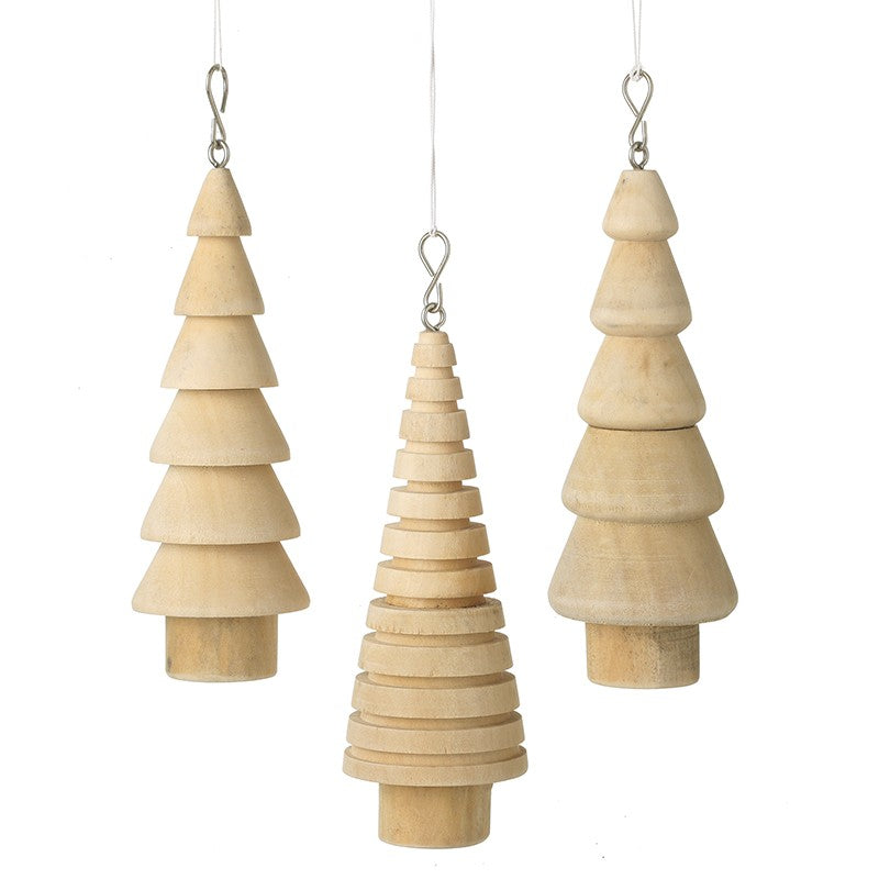 Wooden Tree Hangers Mix of Three 14cm | Annie Mo's