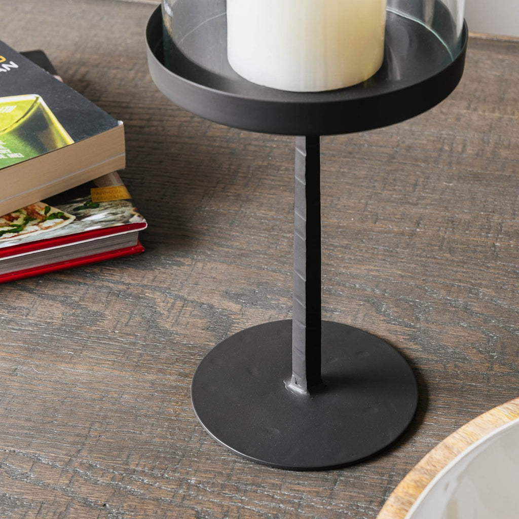 Large Cylindrical Glass Hurricane 40cm