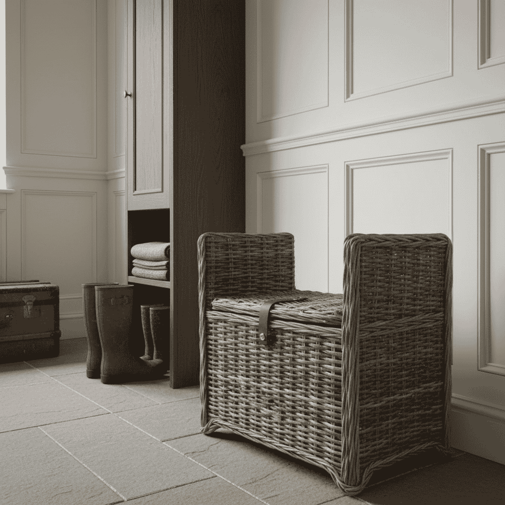 Rectangle Bench with Trunk Storage 65cm | Annie Mo's