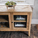 Worth Glass Fronted Recycled Teak Side Board 80cm