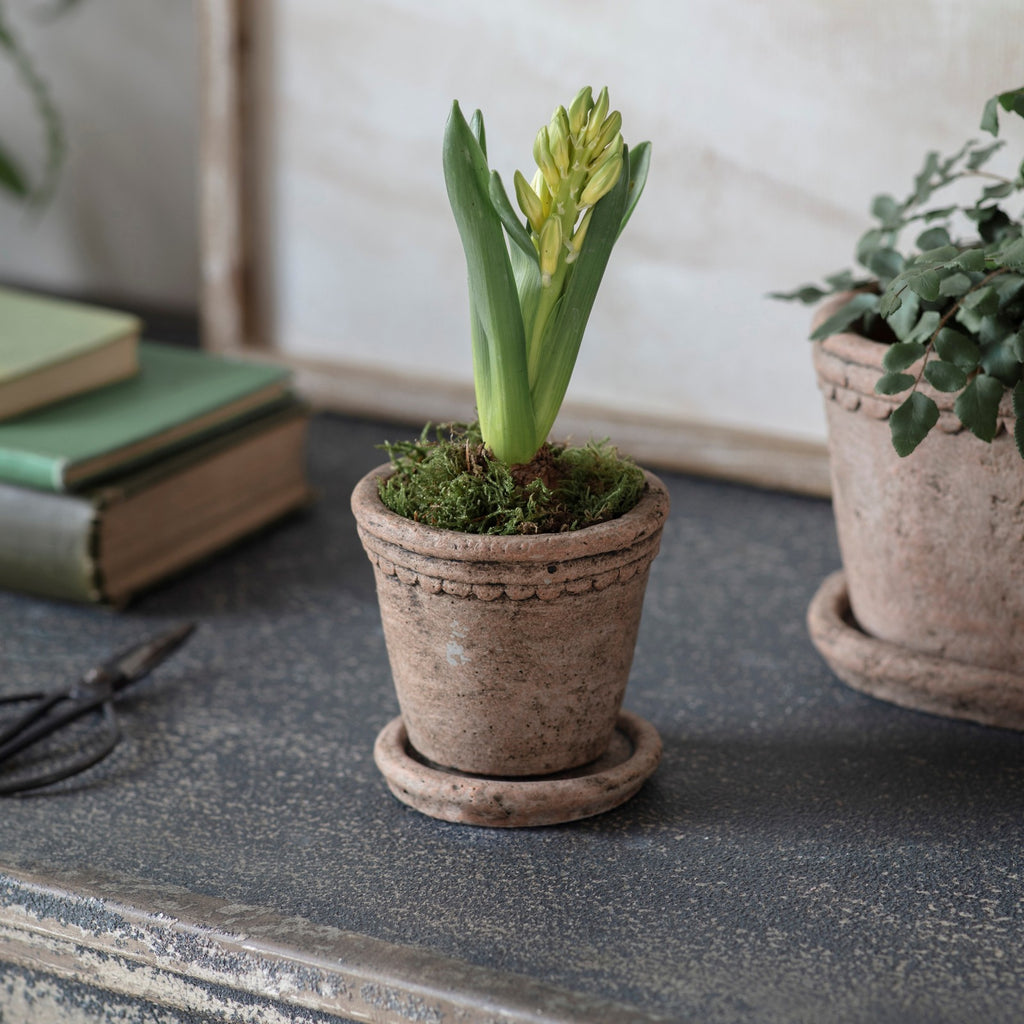 Milston Frost Proof Idyllic Round Rustic Planters - Size Choice