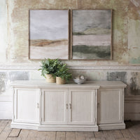 Loumarin Recycled Pine Distressed White Sideboard 208cm | Annie Mo's