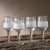 Anara Etched Wine Glass - Clear - (Set of 4) - Large | Annie Mo's