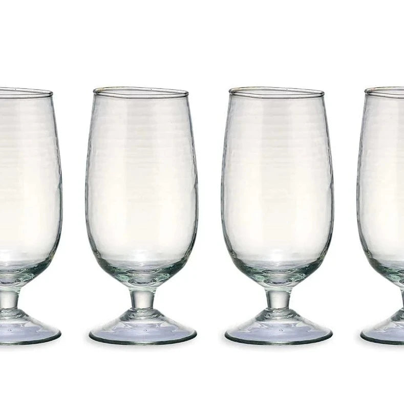 Hammered Glass - Clear (Set of 4)