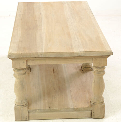 Vintage Coffee Table With Shelf 120cm