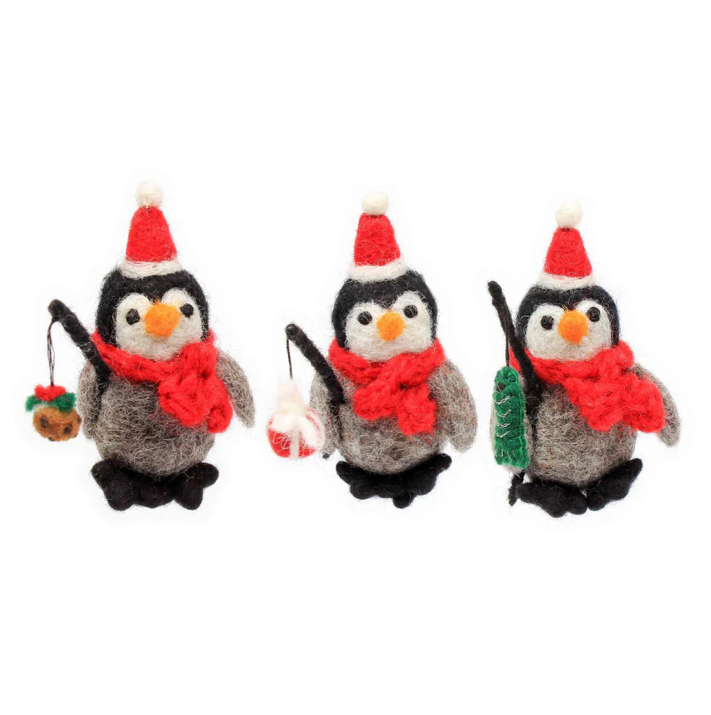 Penguin Fishing Trio 7cm | Annie Mo's