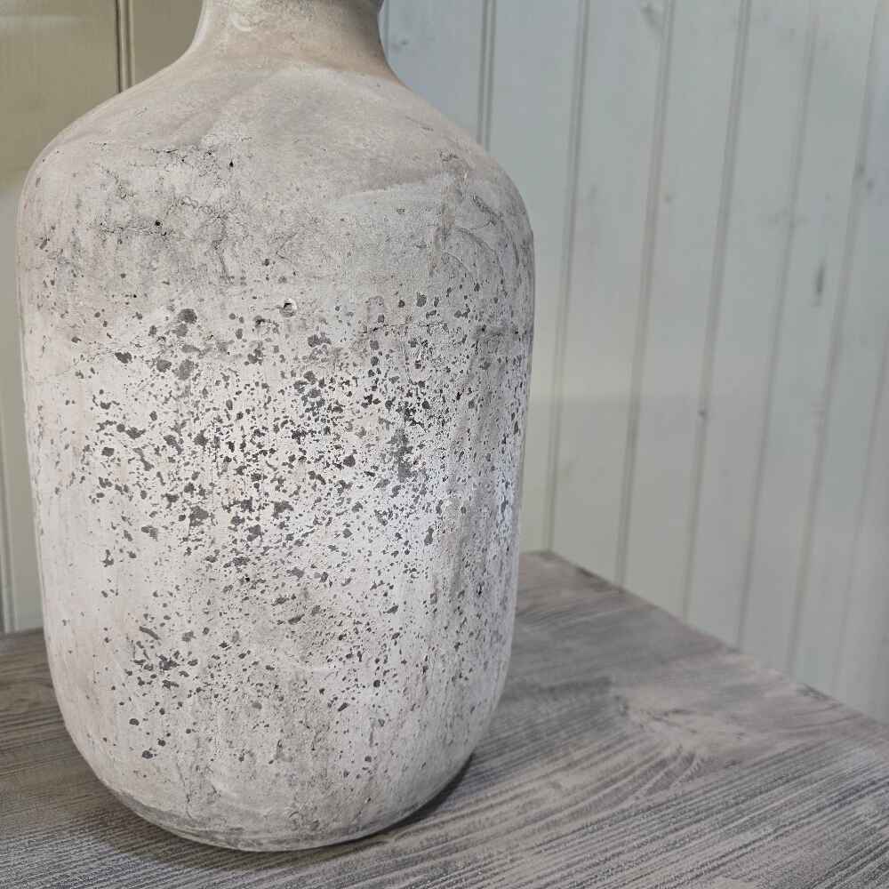Birkdale Grey Stone Lamp with Gravel Shade 63cm - CLEARANCE-C