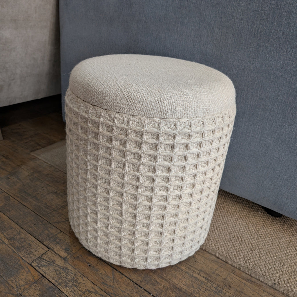 Waffle Occasional Storage Stool 45cm