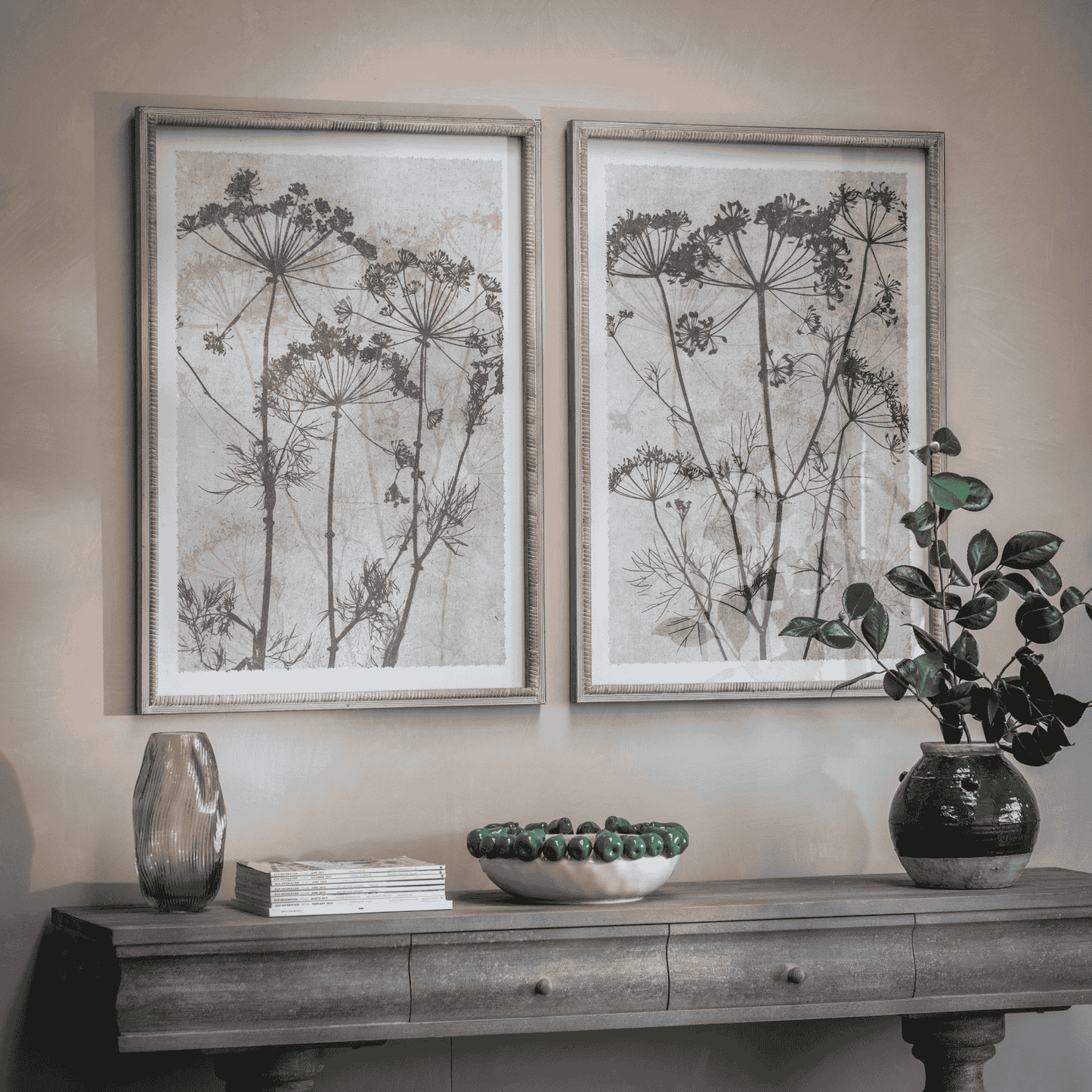 Ormington Set of Two Dill Framed Prints 100cm