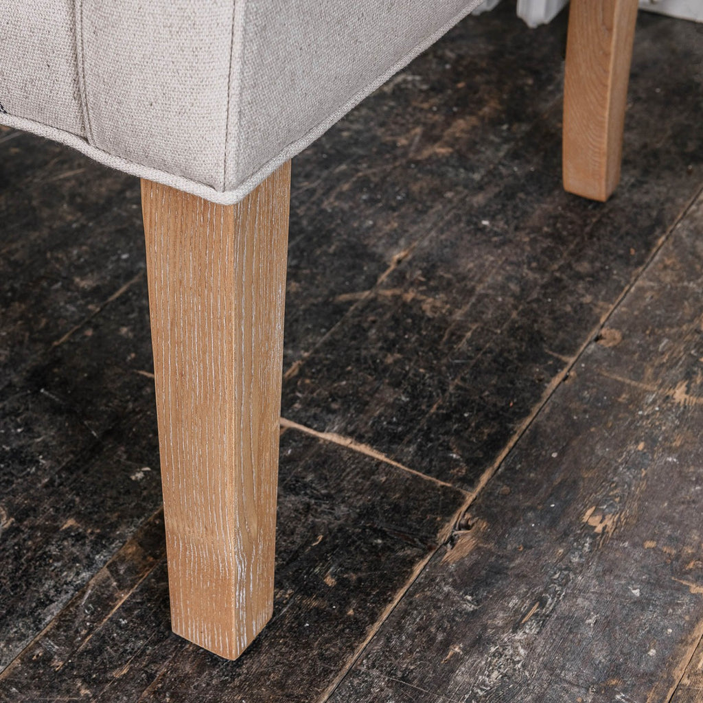 Monroe Blue Stripe Bench 140cm