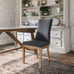 Charcoal Linen and Oak Dining Chair