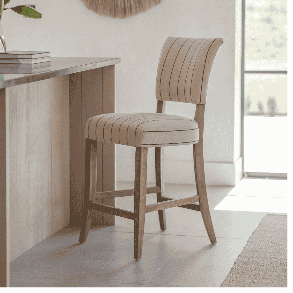 St Francis Striped Bar Stool | Annie Mo's