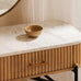 Reed Mango Wood and White Marble Dressing Table