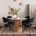 Jasmine  Carver Dining Chair - Black Boucle