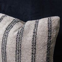 Sylvan Black Striped Cushion 40cm