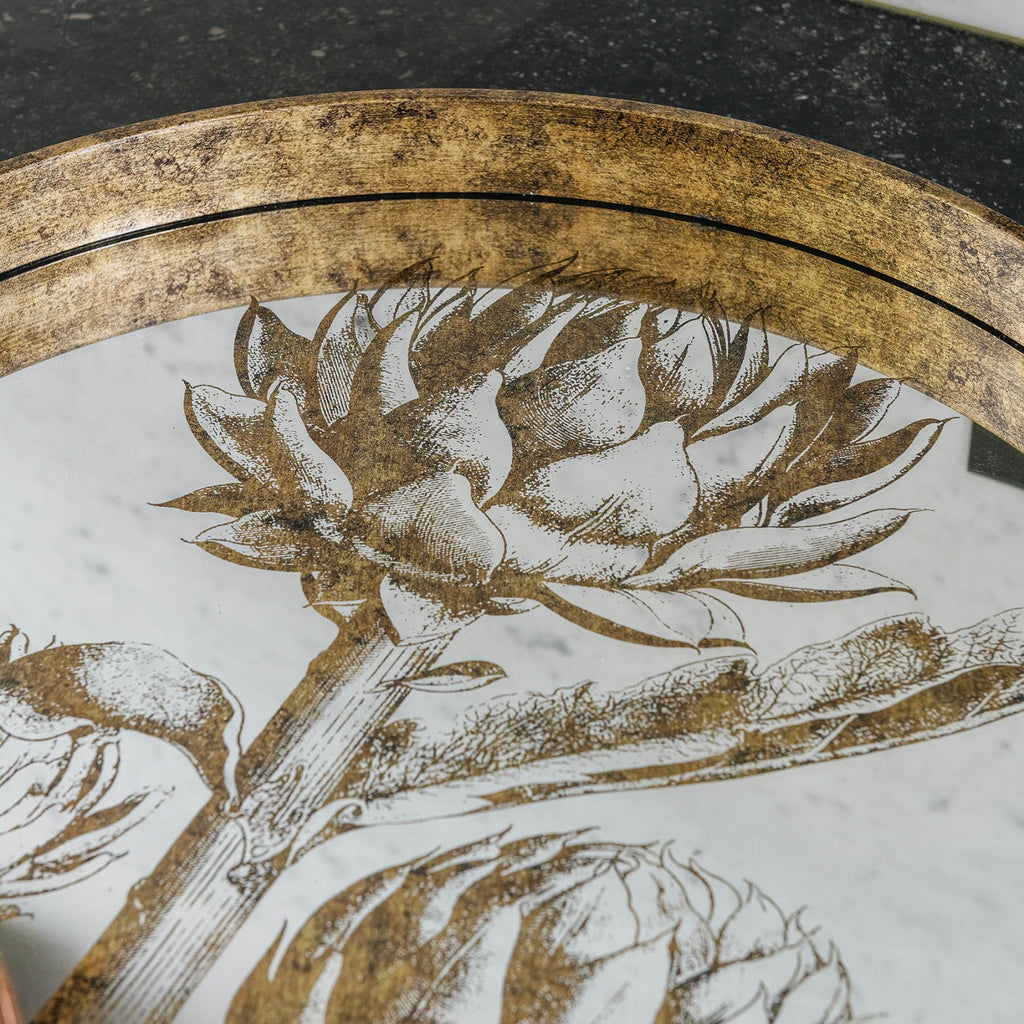 Waltham Round Mirrored Artichoke Tray 46cm