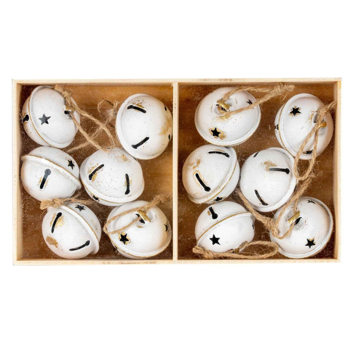 Twelve Metal Nordic Bells in Wooden Box | Annie Mo's